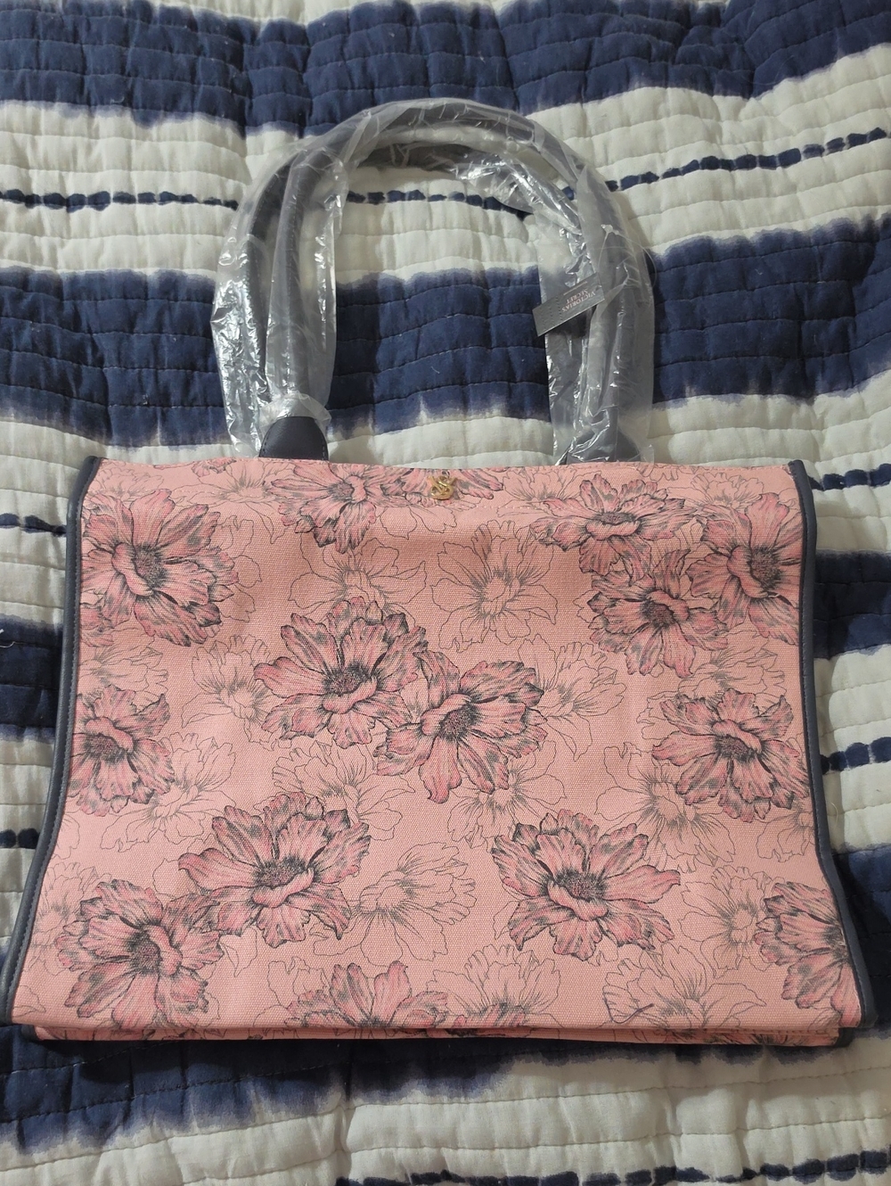 Victoria's Secret Pink Floral Tote Bag
